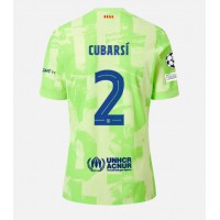 Camisa de Futebol Barcelona Pau Cubarsi #2 Equipamento Alternativo 2024-25 Manga Curta